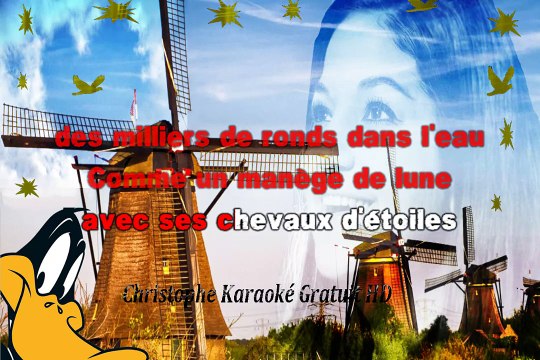Frida Boccara - Les moulins de mon coeur KARAOKE / INSTRUMENTAL