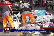 Se inició recojo de basura tras acuerdo entre empresa de limpieza y La Victoria