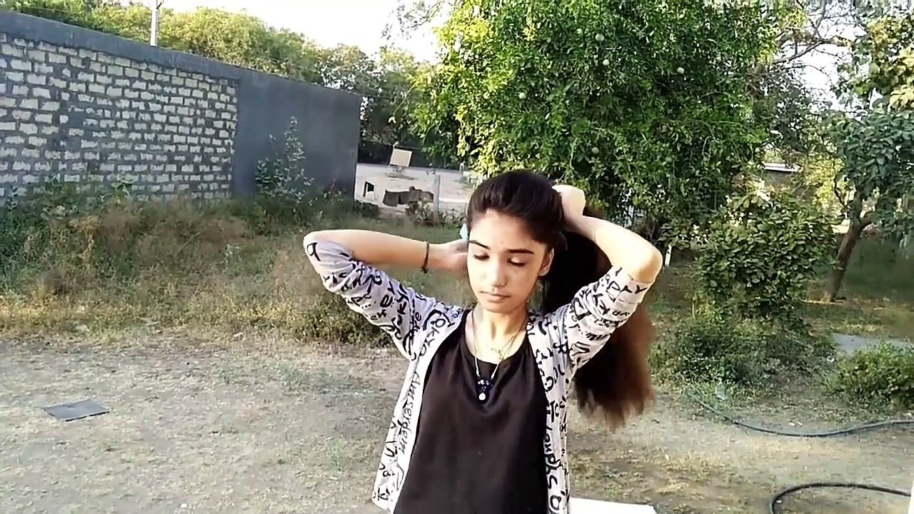 How to make hairstyle for girls at home messy bun with puff hairstyle for girls at home