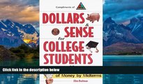 Online Ellen Braitman Dollars   Sense for College Students: How NOT to Run Out of Money by