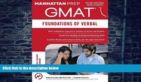 Buy NOW  GMAT Foundations of Verbal (Manhattan Prep GMAT Strategy Guides) Manhattan Prep  Book