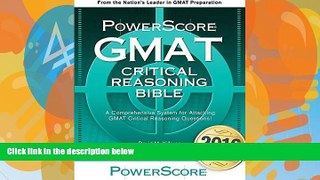Online David M. Killoran The PowerScore GMAT Critical Reasoning Bible Full Book Download