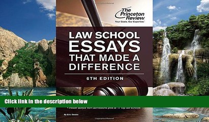 Online Princeton Review Law School Essays That Made a Difference, 6th Edition (Graduate School