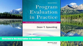 Free [PDF] Program Evaluation in Practice: Core Concepts and Examples for Discussion and Analysis