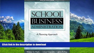 Read Book School Business Administration: A Planning Approach