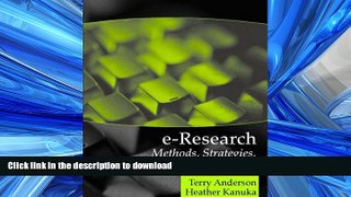 Hardcover E-Research: Methods, Strategies, and Issues