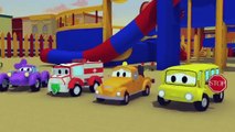 Der Streifenwagen mit dem Feuerwehrauto und Ein Geist erschreckt die Babies HALLOWEEN SPEC