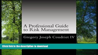 PDF A Professionals Guide to Risk Management: A comprehensive analysis of the risk management