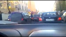 Russian crazy road rage compilation  Baseball bats, knives, guns, 2 part