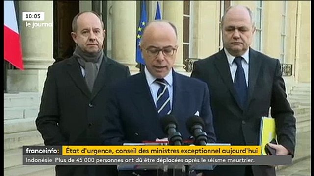 Le gouvernement propose la prolongation de l'état d'urgence - 17 attentats déjoués depuis le début de l'année selon Caze
