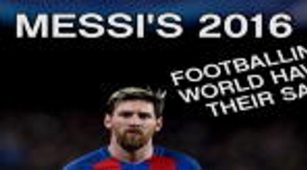 Messi's 2016 - The footballing world have their say
