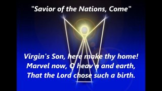 Savior of the Nations Come words lyrics Christmas Advent JS BACH trending sing along song songs