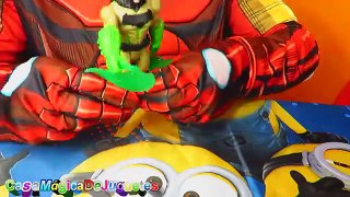 Huevo Mas Grande del Mundo de Iron Man y Capitan America con Hombre Araña y Dragon Balls