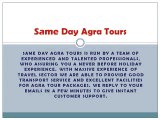 Same Day Agra Tour, Agra Tour Package from Delhi