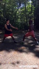 Un jeune se prend un KO sans le voir venir pendant un combat de rue