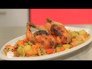 دجاج مشوي على علبة صودا جنزبيل | غادة التلي