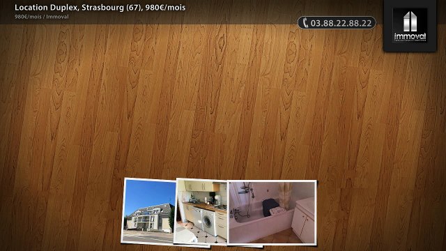 Location Duplex, Strasbourg (67), 980€/mois