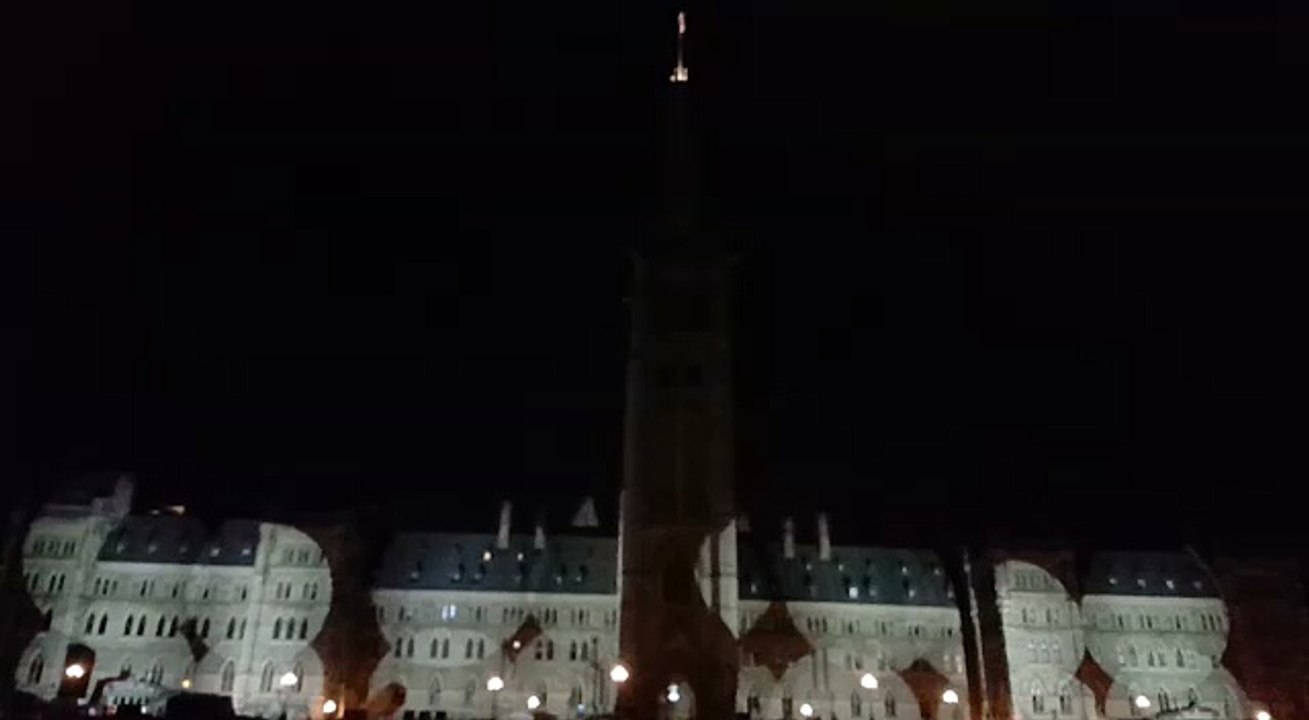 Beautiful fantatic building lights animations digitally laser