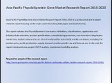 North American Phycobiliprotein Gene Market Research Report 2016-2020