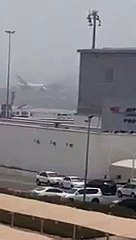 Unsuccessful Palne Landing At Dubai Airport And Then Explosion