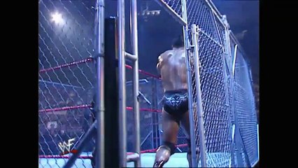 Stone Cold vs The Rock (Steel Cage match)