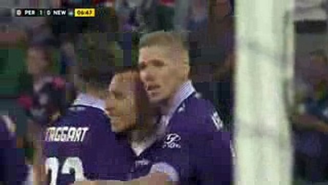 Nebojsa Marinkovic Amazing Goal - Perth Glory FC vs Newcastle Jets Australian A-League 10-12-2016 (HD)