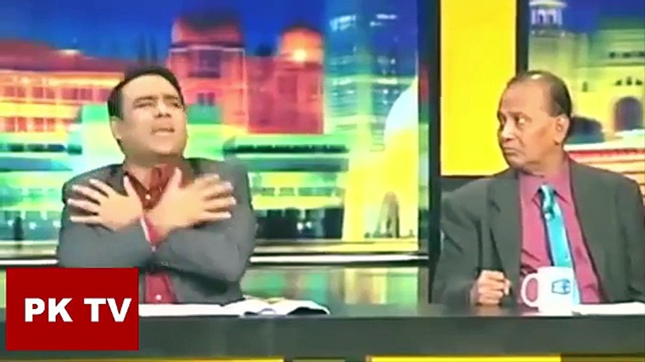 IFTIKHAR TAKUR WITH JUNAID JAMSHED IN ' MAZAK RAAT ' , FUNNY PROGRAM , 2016