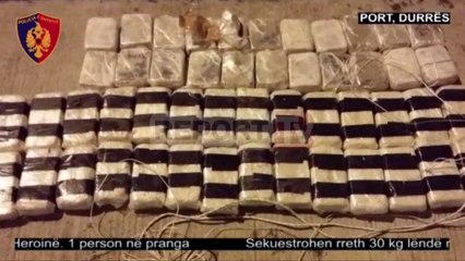 Report TV - Kapet sasi rekord heroine  në Durrës, do trafikohej në Itali