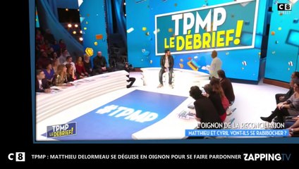 TPMP : Matthieu Delormeau se déguise en oignon pour se faire pardonner