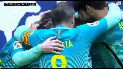 Le superbe mouvement à la barcelonaise conclu par Lionel Messi !