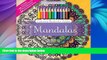 Pre Order Mandalas Adult Coloring Book Set With Colored Pencils And Pencil Sharpener Included: