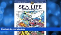 Pre Order Creative Haven Sea Life Color by Number Coloring Book (Adult Coloring) George Toufexis