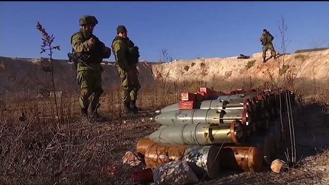 Работа российских саперов в Алеппо