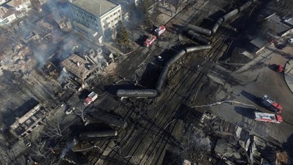 Widespread damage after train blast Bulgaria