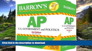 Hardcover Barron s AP U.S. Government and Politics Flash Cards, 2nd Edition