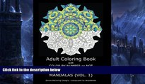 Pre Order Adult Coloring Book with Color by Number or Not - Mandalas Vol. 1 (Volume 2) C. R.