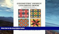 Best Price Geometric Design Coloring Book John H. Lettau On Audio
