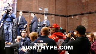 SHANNON BRIGGS BUMPS INTO LUIS ORTIZ; SHOWS SUPPORT AT JOSHUA VS. MOLINA WEIGH-IN