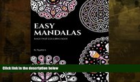 Best Price Easy Mandalas Black Page Colouring Book: 50 Relaxing Black Background Mandala Designs