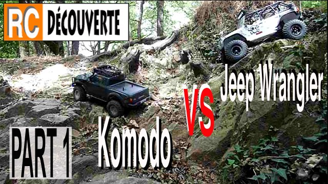 Gmade Komodo VS Axial Jeep Wrangler Rochers Racines Gorges France : PART 1
