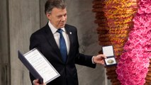 Kolombiya Devlet Başkanı Santos Nobel Barış Ödülü'nü aldı