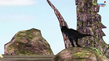 Dinosaurs fighting for Eggs Short funny Cartoon 3d movie for children