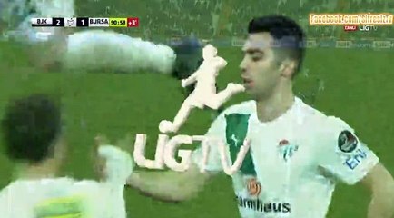 Emre Tasdemir  Goal HD - Besiktas	2-1	Bursaspor 10.12.2016