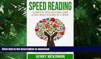 Hardcover Speed Reading: Complete Speed Reading Guide  Learn Speed Reading In A Week!  300% Faster