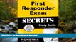 READ First Responder Exam Secrets Study Guide: FR Test Review for the First Responder Exam On Book