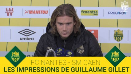 FCN-Caen : les impressions de Guillaume Gillet