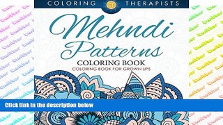 Pre Order Mehndi Patterns Coloring Book - Coloring Book For Grown Ups (Mehndi Pattern and Art Book