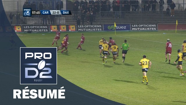 PRO D2 - Résumé Carcassonne-Dax: 36-0 - J14 - Saison 2016/2017