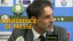 Conférence de presse Tours FC - Stade Lavallois (1-1) : Fabien MERCADAL (TOURS) - Marco SIMONE (LAVAL) - 2016/2017