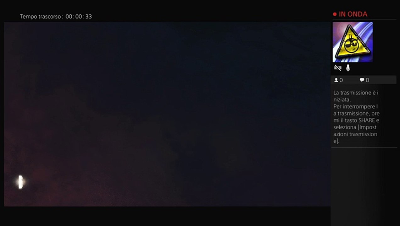 Trasmissione PS4 live